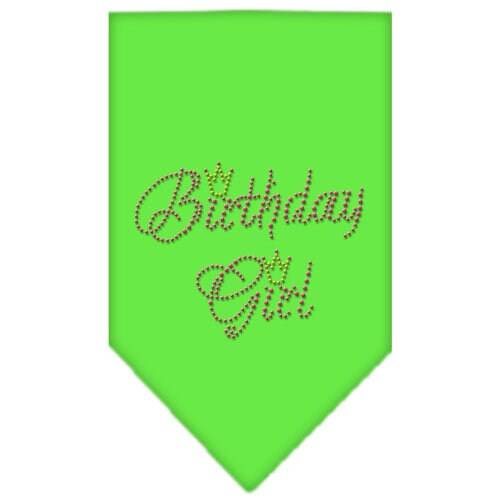 Pet and Dog Bandana Rhinestone, "Birthday Girl"