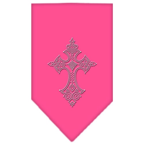 Pet and Dog Bandana, Rhinestone, "Cross"