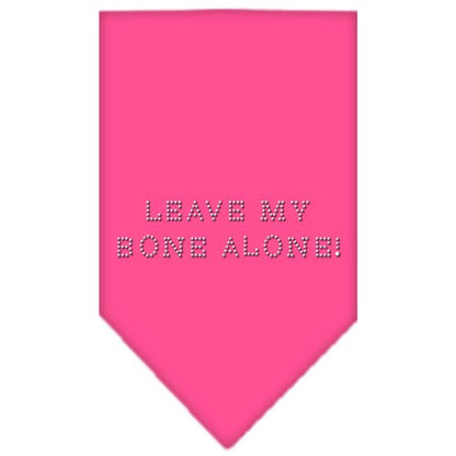 Pet and Dog Bandana Rhinestone, "Leave My Bone Alone"