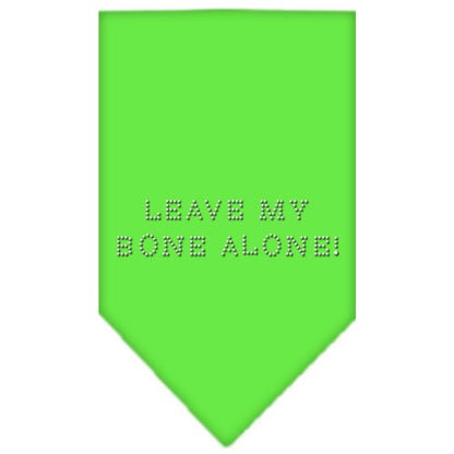 Pet and Dog Bandana Rhinestone, "Leave My Bone Alone"