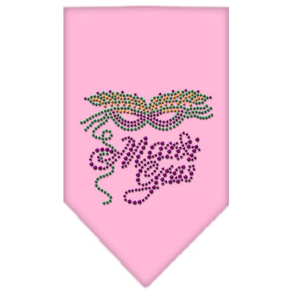 Pet and Dog Bandana, Rhinestone, "Mardi Gras"