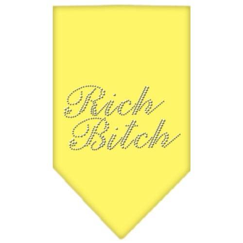 Pet and Dog Bandana Rhinestone, "Rich Bitch"