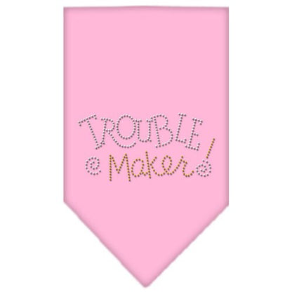 Pet and Dog Bandana Rhinestone, "Trouble Maker"