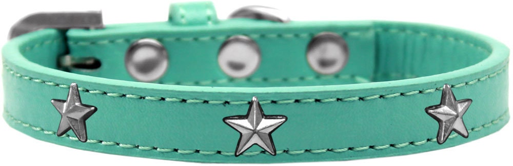 Dog, Puppy & Pet Widget Fashion Collar, "Silver Star"