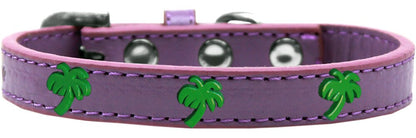 Dog, Puppy & Pet Widget Fashion  Collar, "Green Palm Tree"