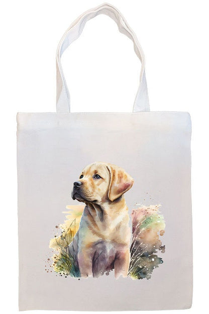 Canvas Tote Bag, Zippered With Handles & Inner Pocket, "Labrador"