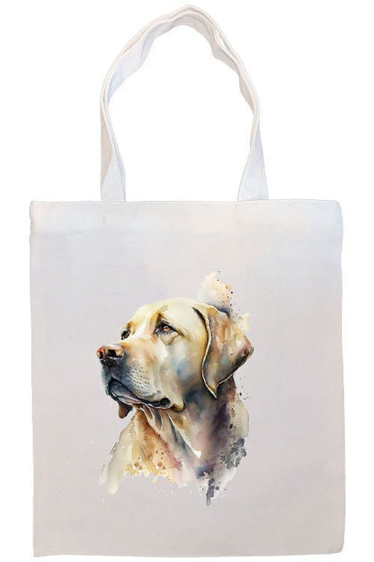 Canvas Tote Bag, Zippered With Handles & Inner Pocket, "Labrador"