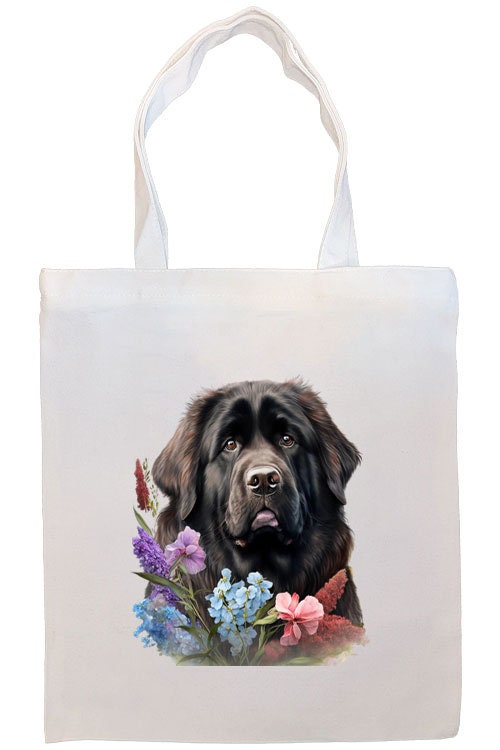 Canvas Tote Bag, Zippered With Handles & Inner Pocket, "Newfoundland"