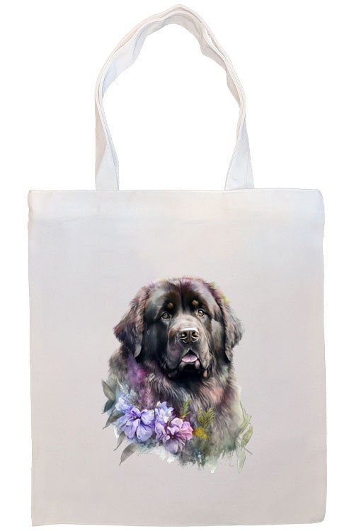 Canvas Tote Bag, Zippered With Handles & Inner Pocket, "Newfoundland"