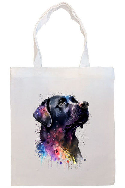 Canvas Tote Bag, Zippered With Handles & Inner Pocket, "Labrador"