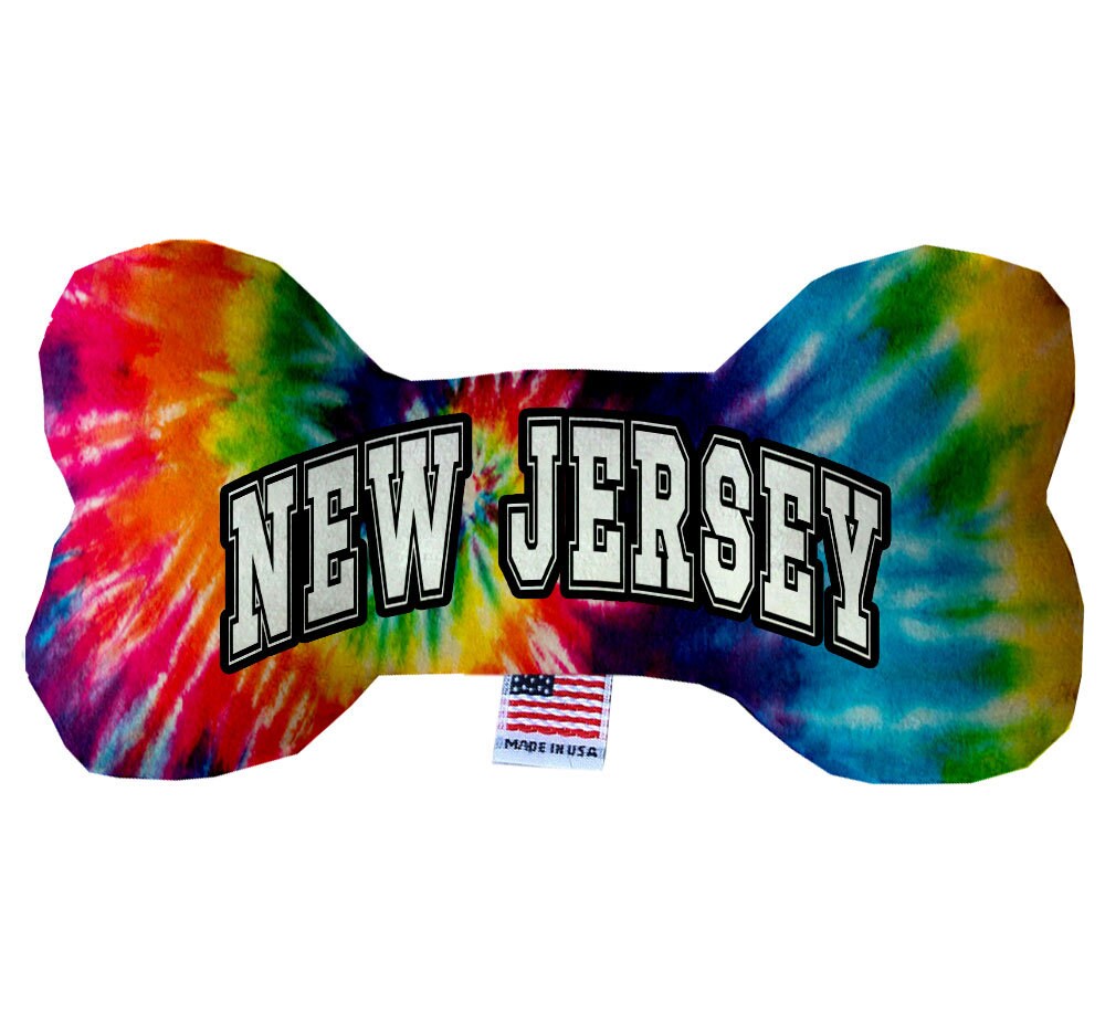 Pet & Dog Plush Bone Toys, "New Jersey State Options" (Available in different pattern options)