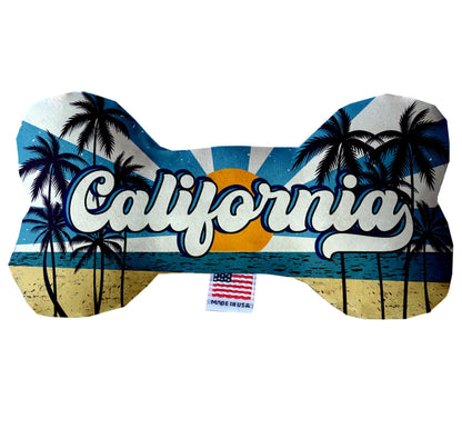 Pet & Dog Plush Bone Toys, "California Beaches" (Set 1 of 3 )