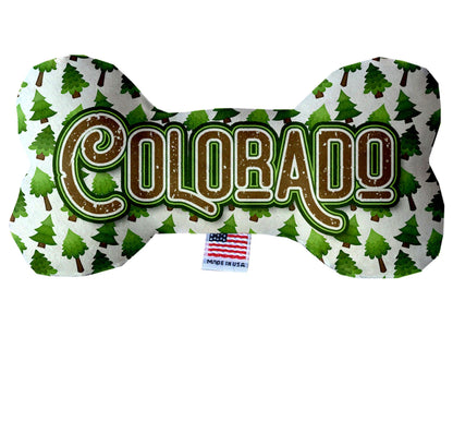 Pet & Dog Plush Bone Toys, "Colorado Mountains" (Set 1 of 2)