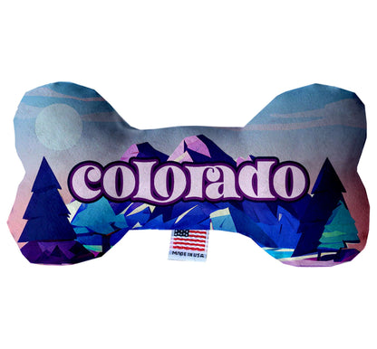 Pet & Dog Plush Bone Toys, "Colorado Mountains" (Set 1 of 2)