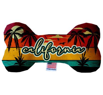 Pet & Dog Plush Bone Toys, "California Beaches" (Set 1 of 3 )