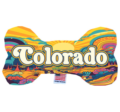 Pet & Dog Plush Bone Toys, "Colorado Mountains" (Set 1 of 2)