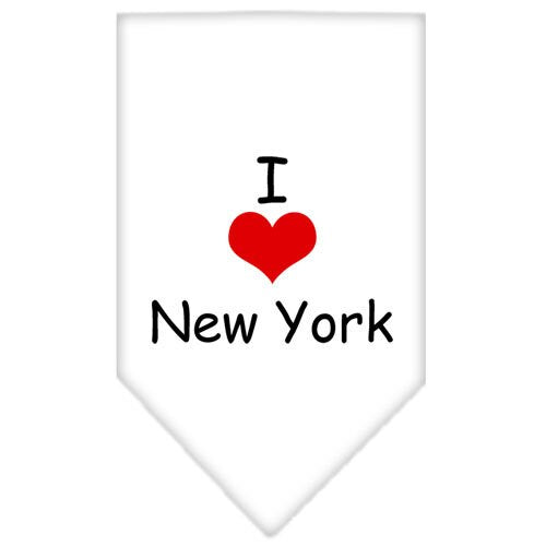 Pet and Dog Bandana Screen Printed, "I Heart NY"