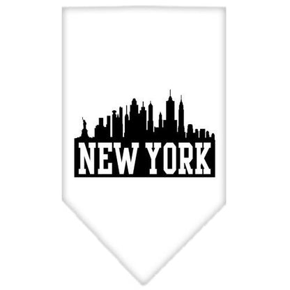 Pet and Dog Bandana Screen Printed, "New York Skyline"