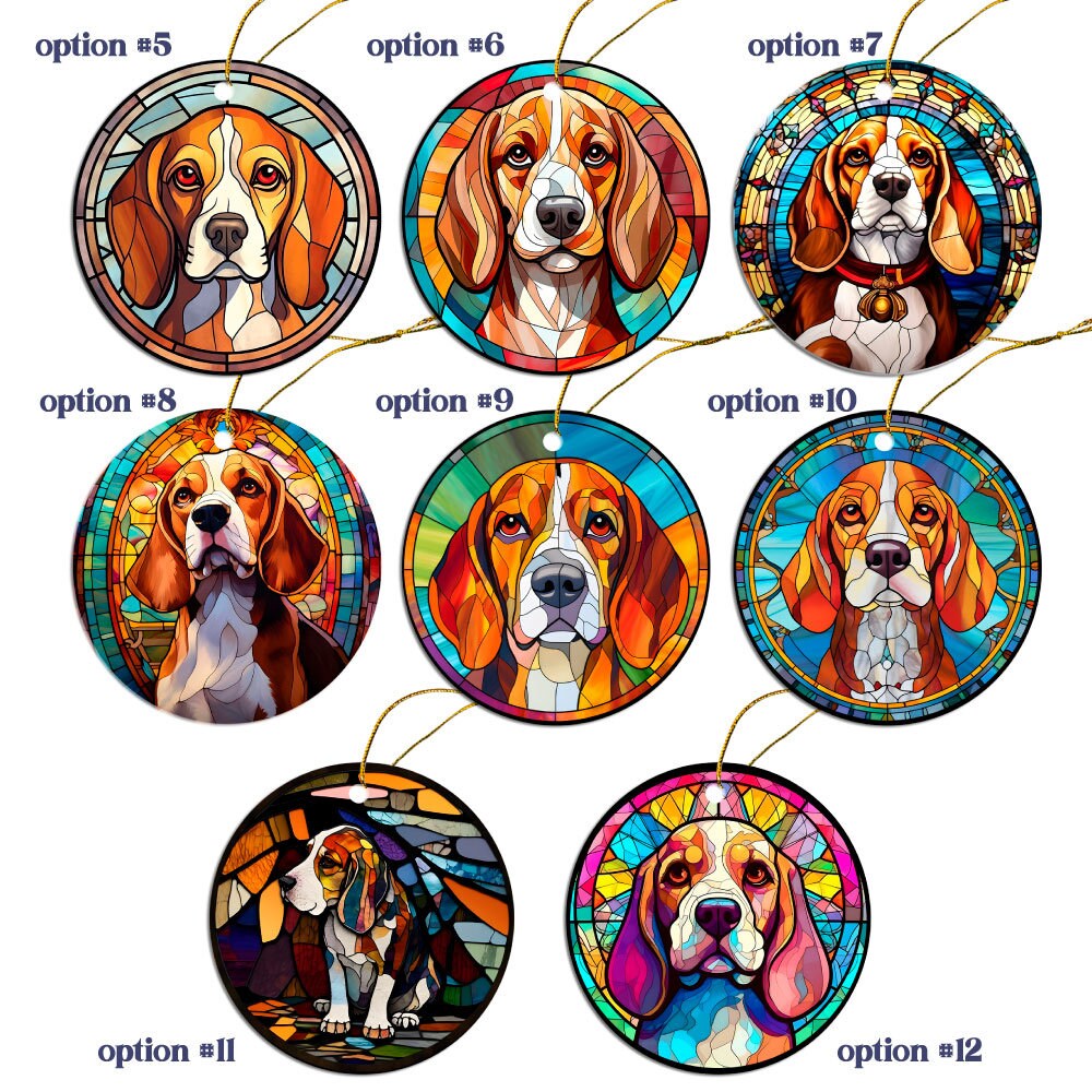 Beagle Jewelry - Stained Glass Style Necklaces, Earrings and more!