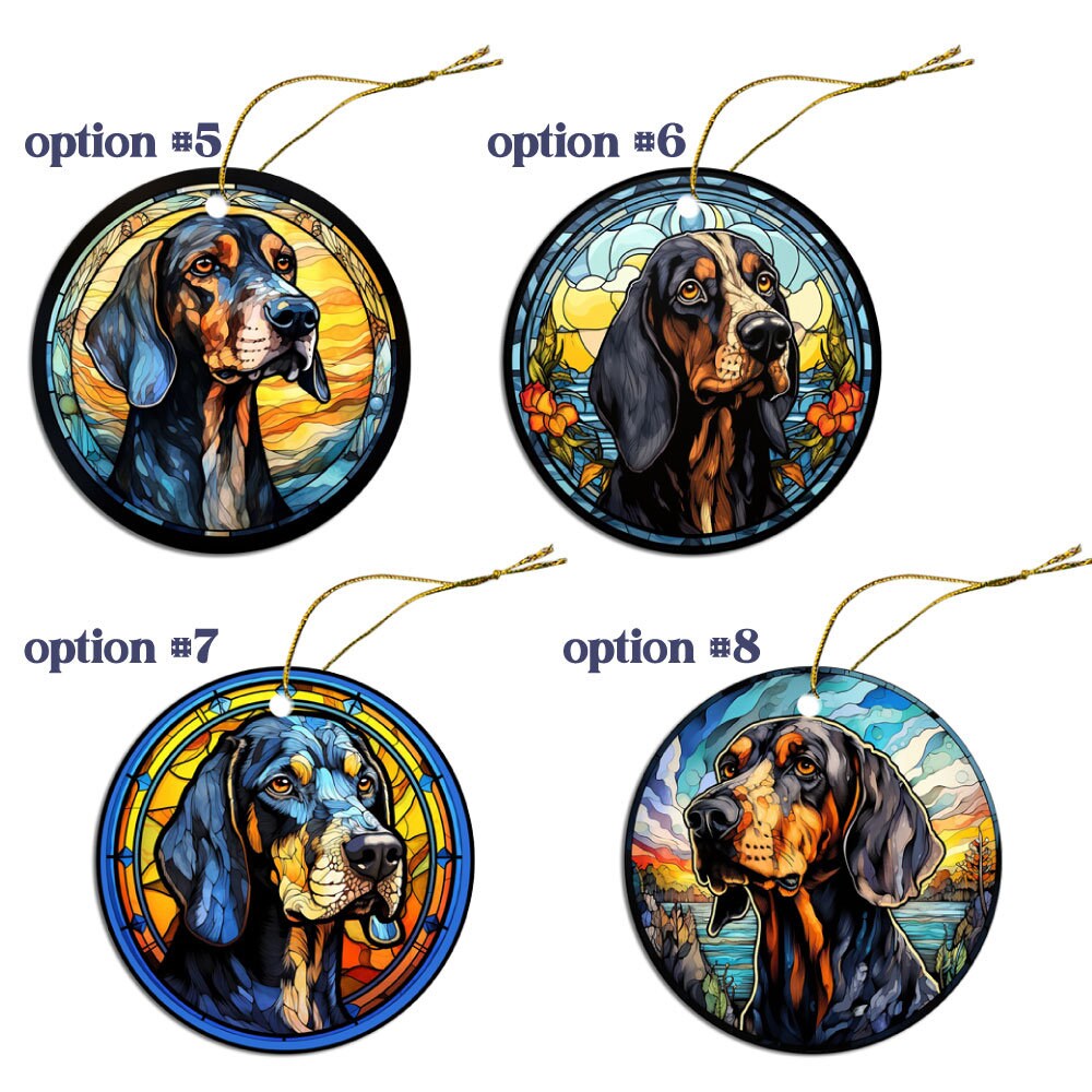 Coonhound Jewelry - Stained Glass Style Necklaces, Earrings and more!