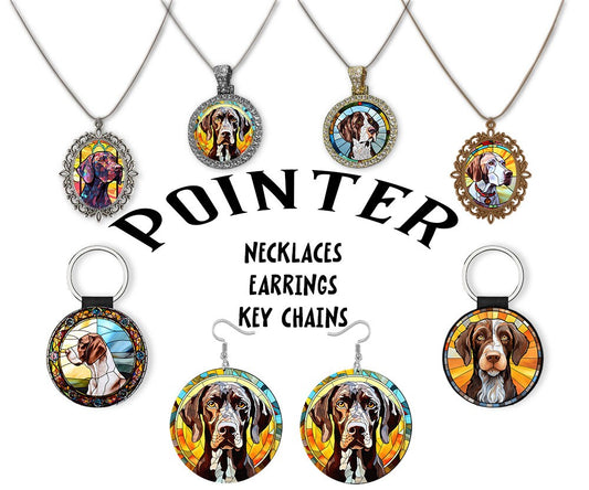 Pointer Jewelry - Stained Glass Style Necklaces, Earrings and more!