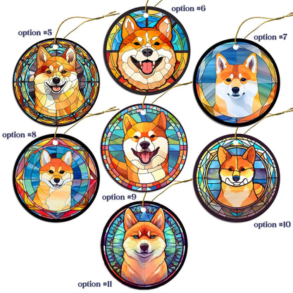 Shiba Inu Jewelry - Stained Glass Style Necklaces, Earrings and more!