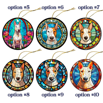 Bull Terrier Jewelry - Stained Glass Style Necklaces, Earrings and more!