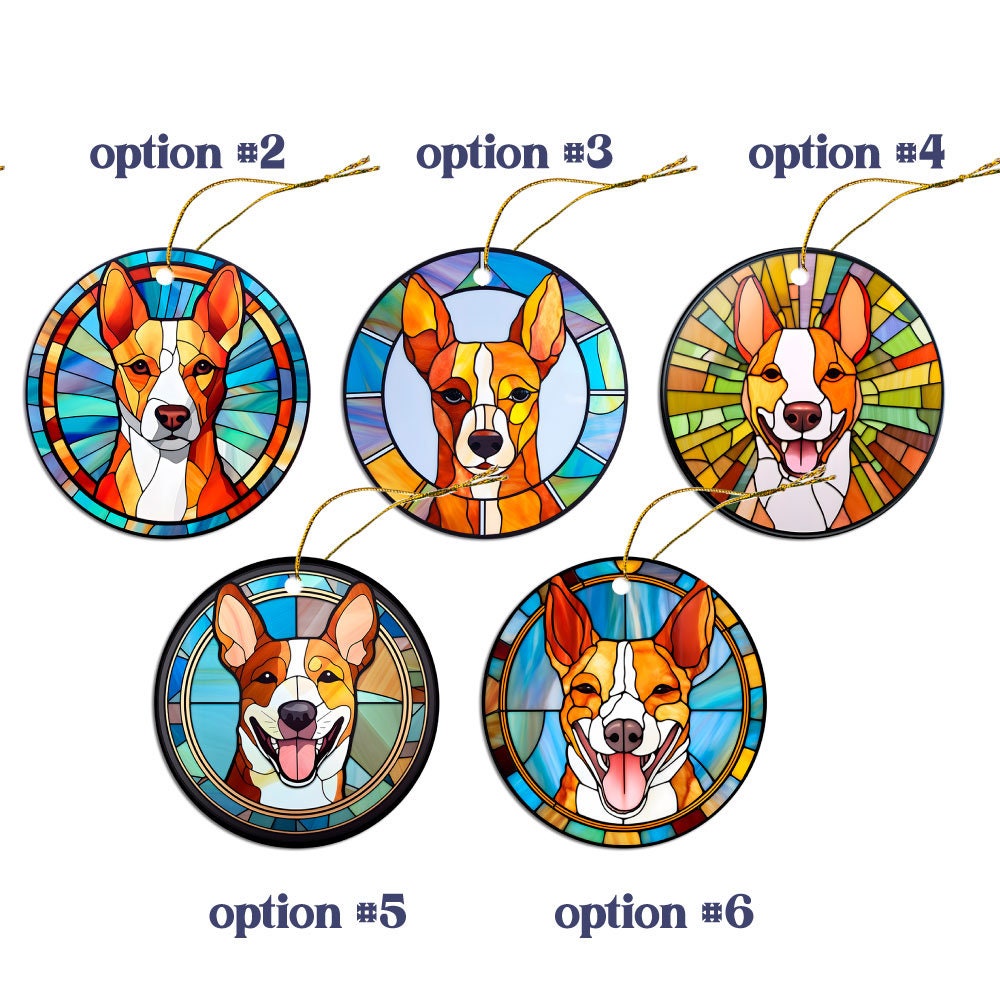 Basenji Jewelry - Stained Glass Style Necklaces, Earrings and more!