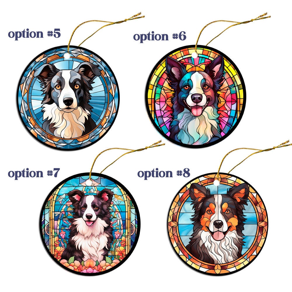 Border Collie Jewelry - Stained Glass Style Necklaces, Earrings and more!