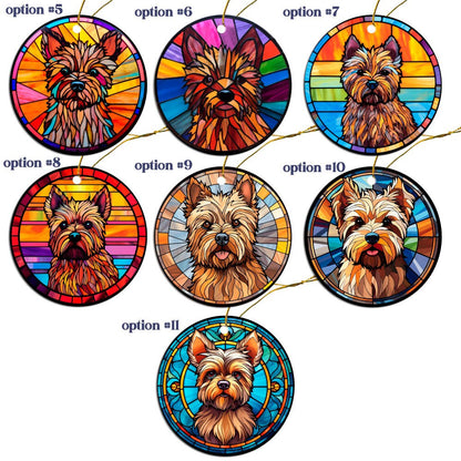 Cairn Terrier Jewelry - Stained Glass Style Necklaces, Earrings and more!