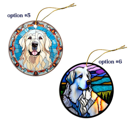 Great Pyrenees Jewelry - Stained Glass Style Necklaces, Earrings and more!