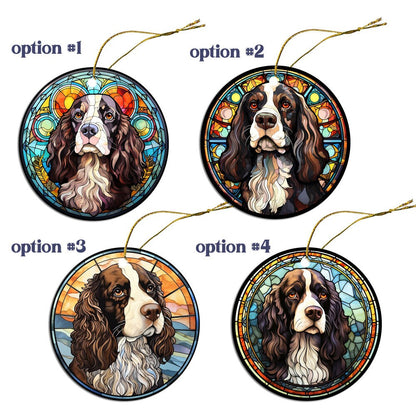 English Springer Spaniel Jewelry - Stained Glass Style Necklaces, Earrings and more!