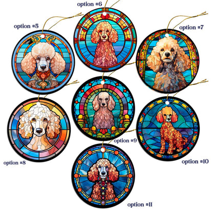 Toy Poodle Jewelry - Stained Glass Style Necklaces, Earrings and more!