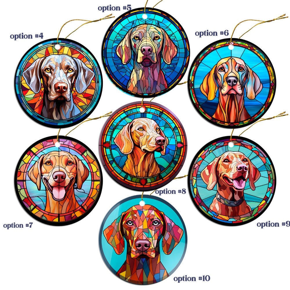 Weimaraner Jewelry - Stained Glass Style Necklaces, Earrings and more!