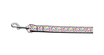 Pet Dog & Cat Nylon Collar or Leash, "Confetti Paws"