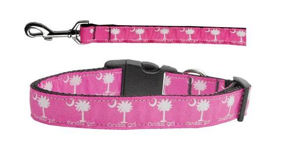 Pet Dog & Cat Nylon Collar or Leash, "Carolina Girl"