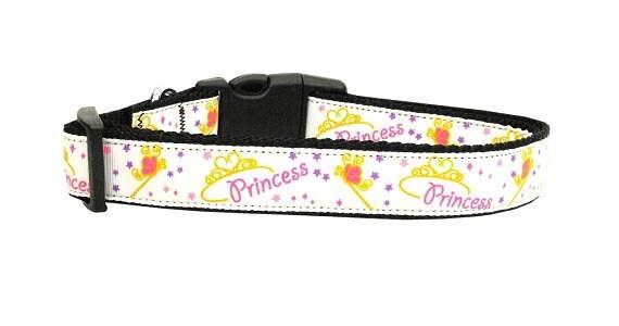 Pet Dog & Cat Nylon Collar or Leash, "Princess"