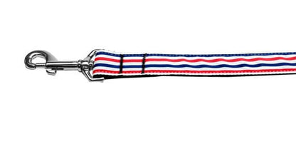 Pet Dog & Cat Nylon Collar or Leash, "Patriotic Stripes"