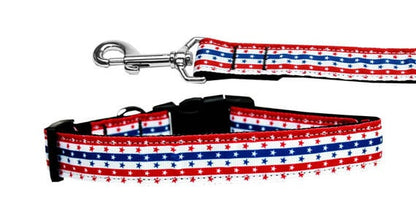 Pet Dog & Cat Nylon Collar or Leash, "Stars and Stripes"