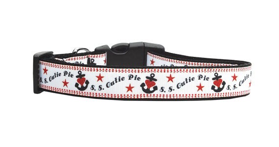 Pet Dog & Cat Nylon Collar or Leash, "S.S. Cutie Pie"