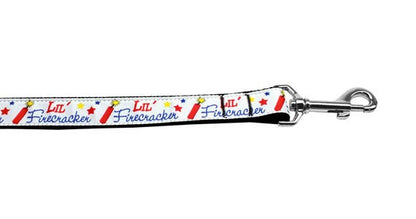 Pet Dog & Cat Nylon Collar or Leash, "Lil' Firecracker"