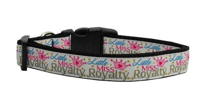 Pet Dog & Cat Nylon Collar or Leash, "Little Miss Royalty"