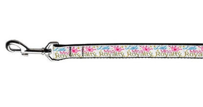 Pet Dog & Cat Nylon Collar or Leash, "Little Miss Royalty"