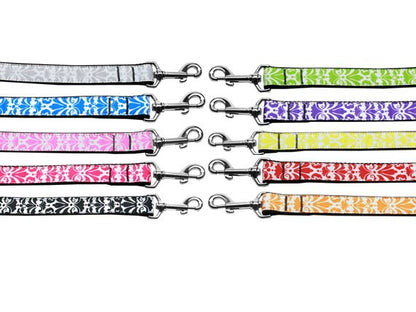 Pet Dog & Cat Nylon Leash, "Damask" *Available in 10 different colors!*