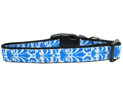 Pet Dog & Cat Nylon Collar, "Damask" *Available in 10 different colors!*