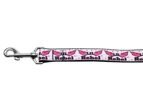 Pet Dog & Cat Nylon Collar or Leash, "Lil Rebel"