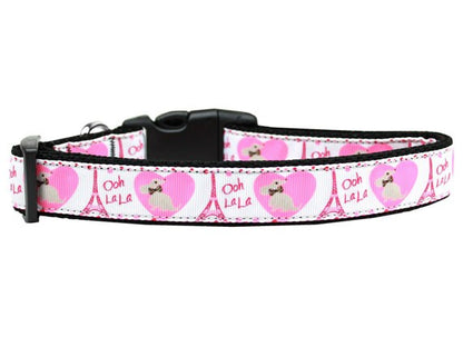 Pet Dog & Cat Nylon Collar or Leash, "Oh La La Paris"