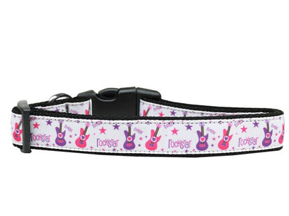 Pet Dog & Cat Nylon Collar or Leash, "Rockstar"