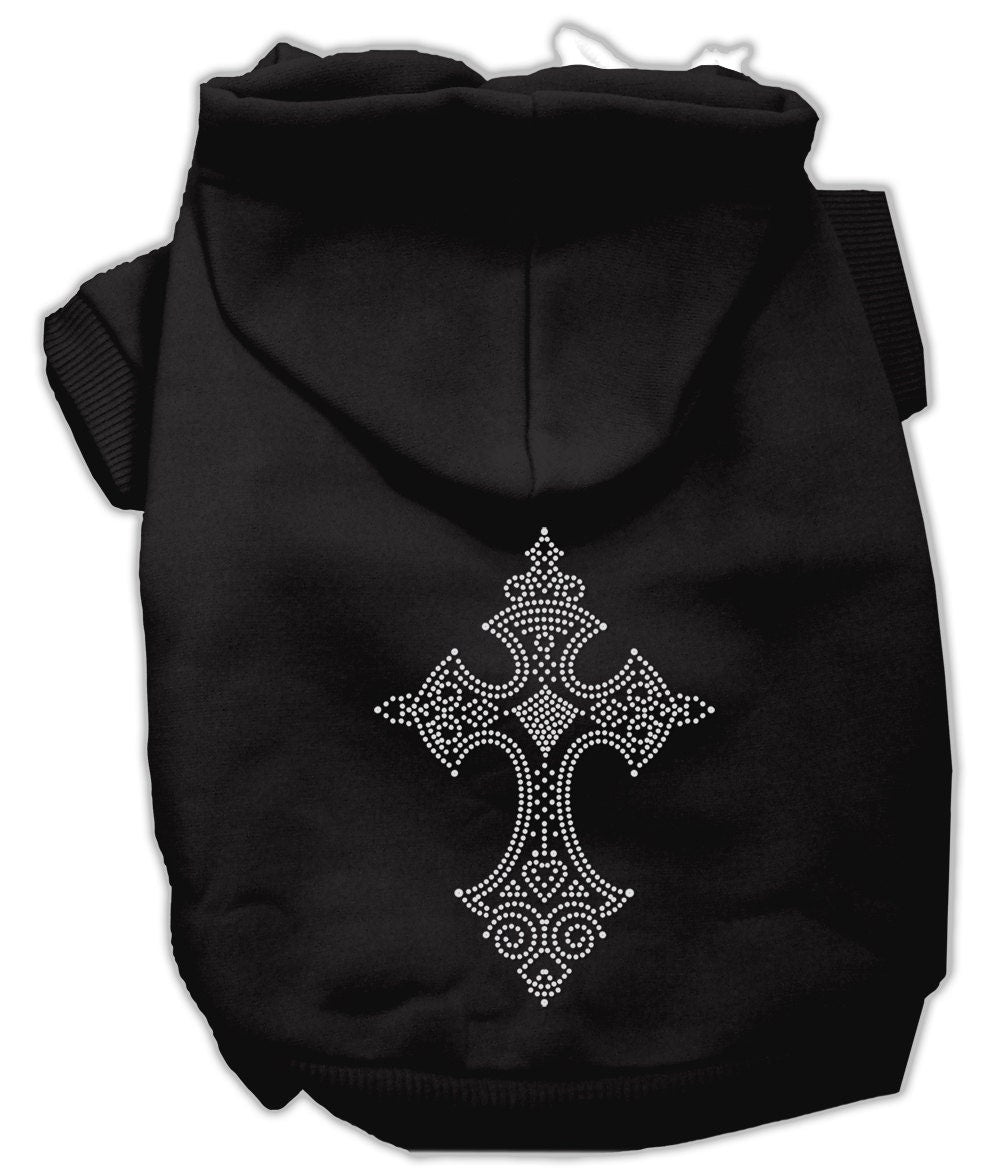 Pet, Dog & Cat Hoodie Rhinestone,, "Cross"