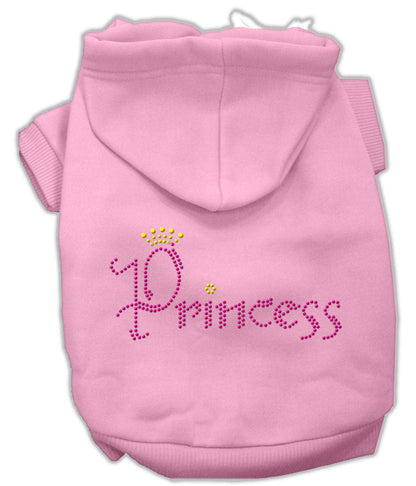 Pet, Dog & Cat Hoodie Rhinestone, "Princess"